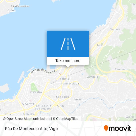 mapa Rúa De Montecelo Alto