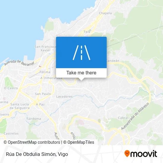 Rúa De Obdulia Simón map