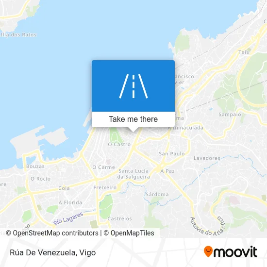 Rúa De Venezuela map