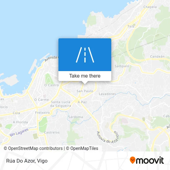 Rúa Do Azor map