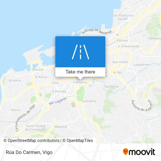Rúa Do Carmen map