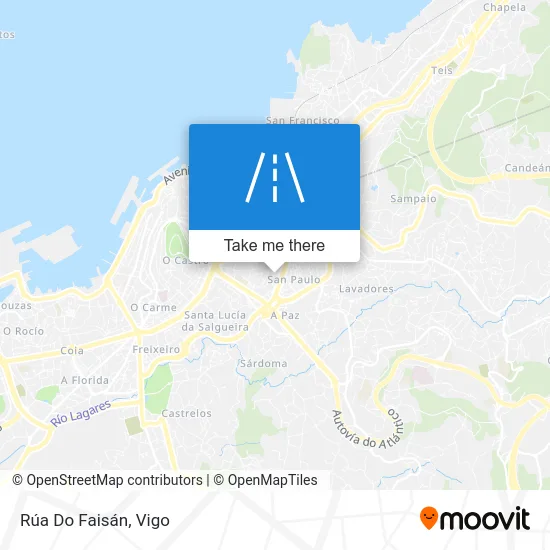 Rúa Do Faisán map