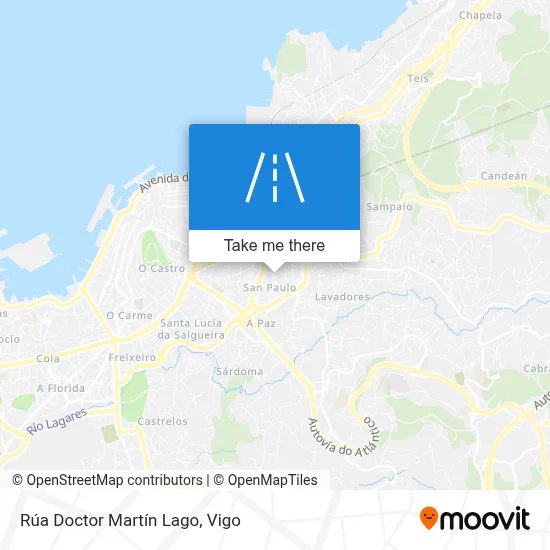 Rúa Doctor Martín Lago map