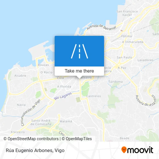 Rúa Eugenio Arbones map