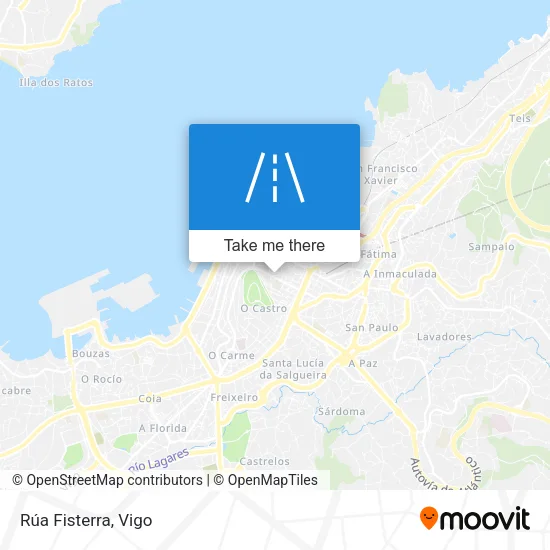 Rúa Fisterra map