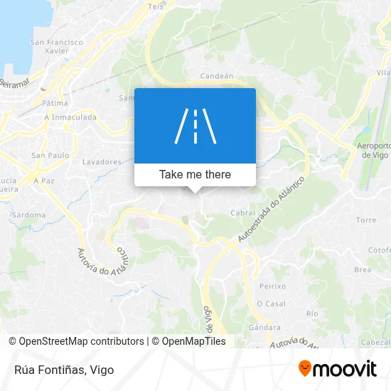 Rúa Fontiñas map