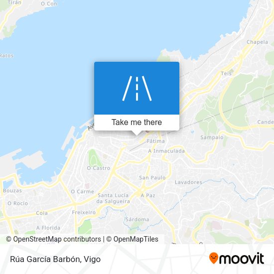 Rúa García Barbón map