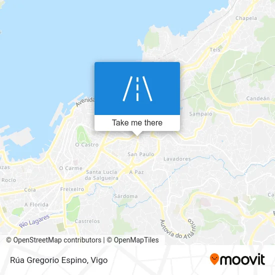 Rúa Gregorio Espino map