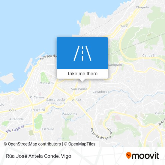 Rúa José Antela Conde map