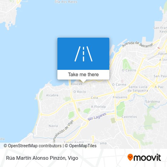 Rúa Martín Alonso Pinzón map