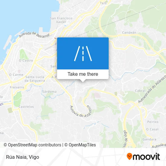 Rúa Naia map