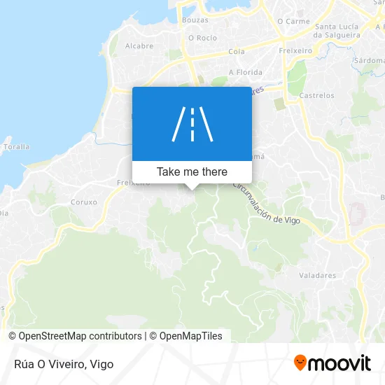 Rúa O Viveiro map