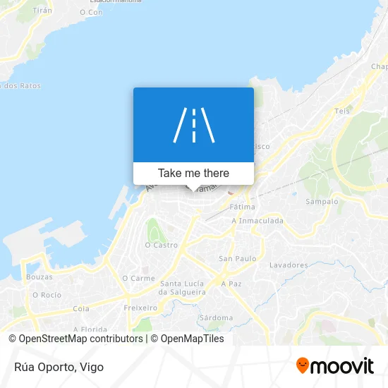 Rúa Oporto map