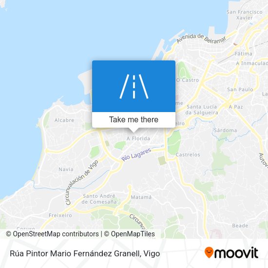 Rúa Pintor Mario Fernández Granell map