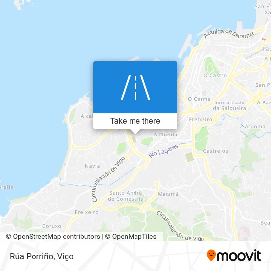 Rúa Porriño map