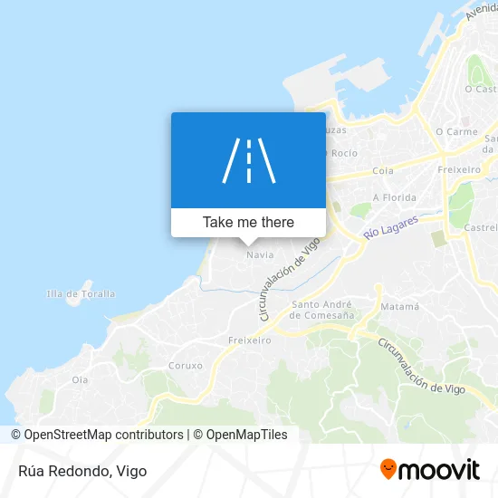 Rúa Redondo map