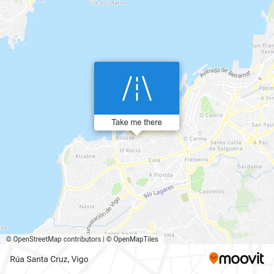 Rúa Santa Cruz map