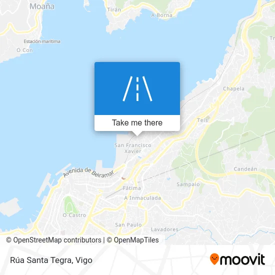 Rúa Santa Tegra map