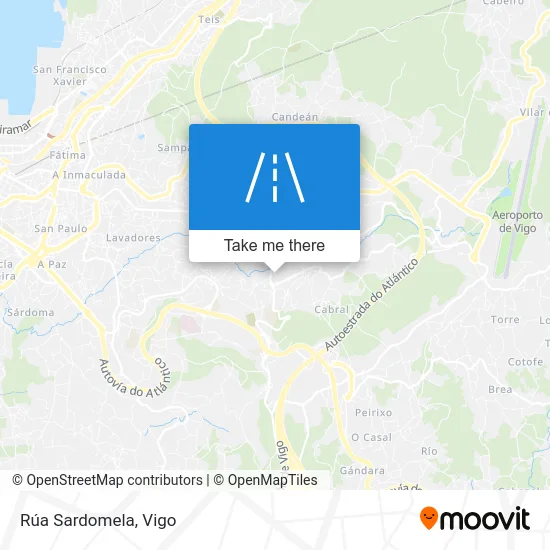 Rúa Sardomela map