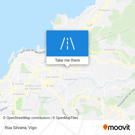 Rúa Silvana map
