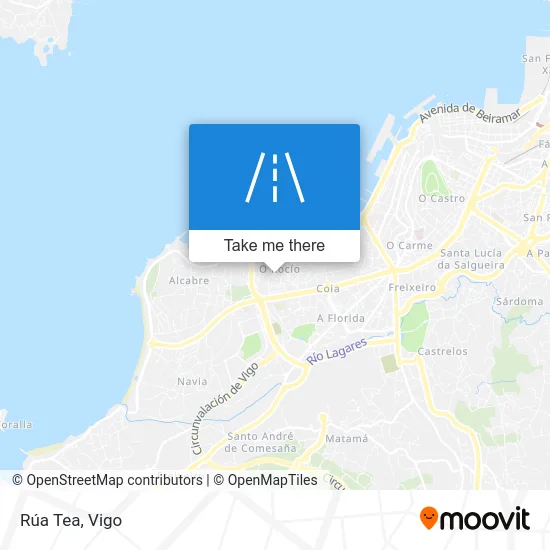 Rúa Tea map