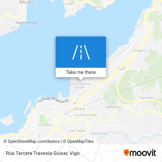 Rúa Tercera Travesía Guixar map