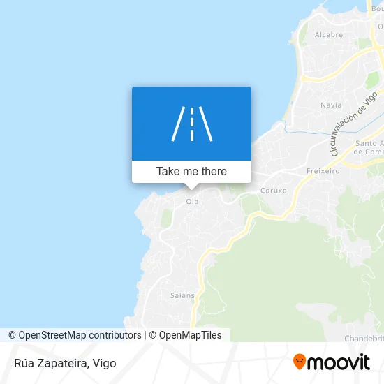 Rúa Zapateira map