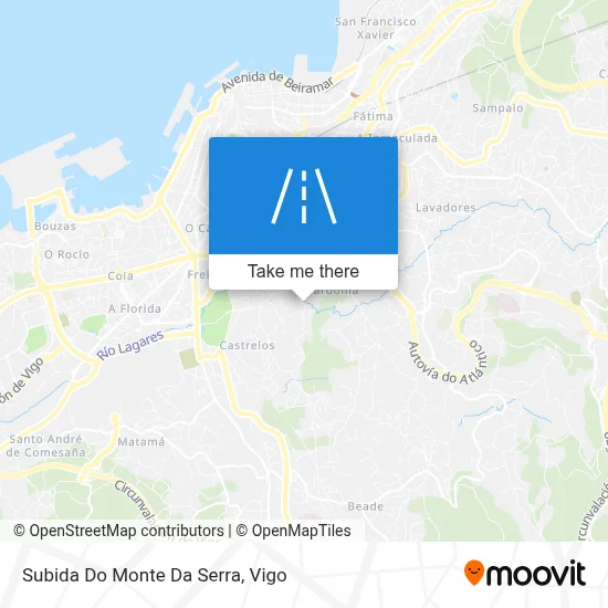 Subida Do Monte Da Serra map