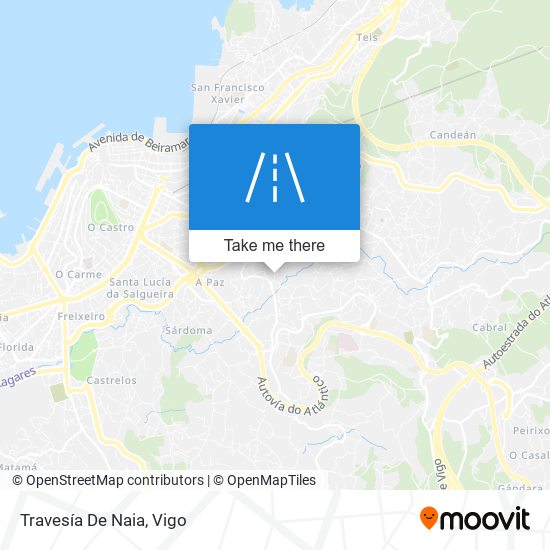 mapa Travesía De Naia