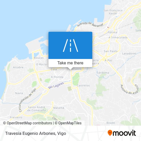 Travesía Eugenio Arbones map