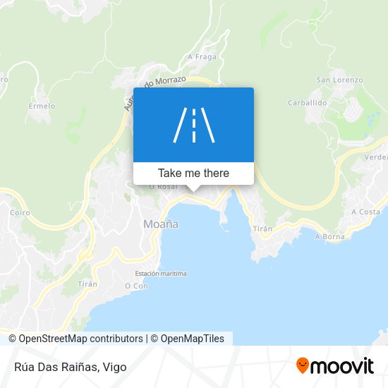 Rúa Das Raiñas map