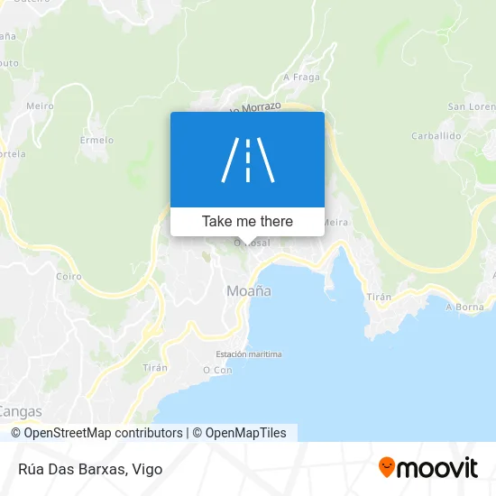 Rúa Das Barxas map