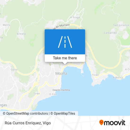 Rúa Curros Enríquez map