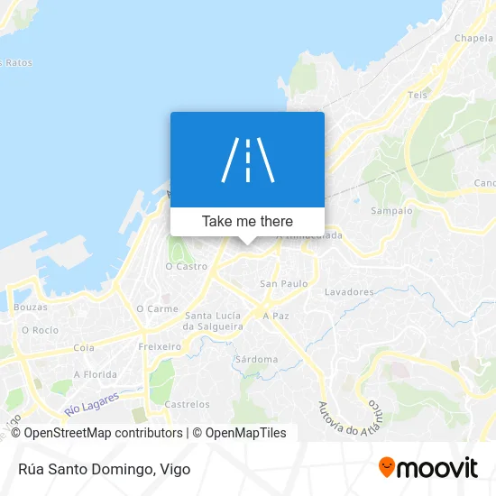 Rúa Santo Domingo map