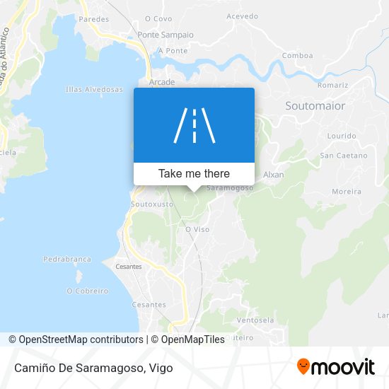 Camiño De Saramagoso map