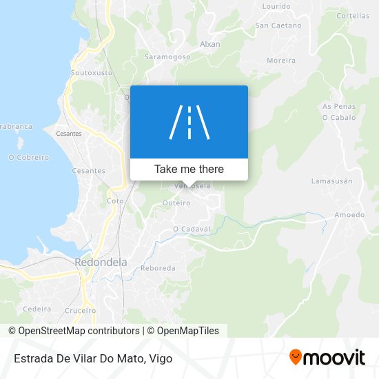 Estrada De Vilar Do Mato map