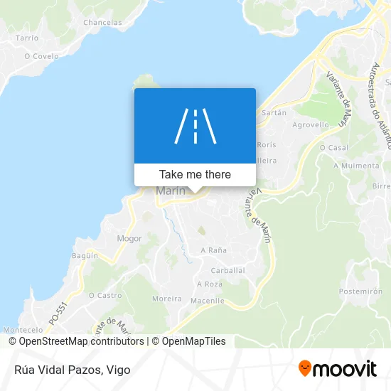 Rúa Vidal Pazos map