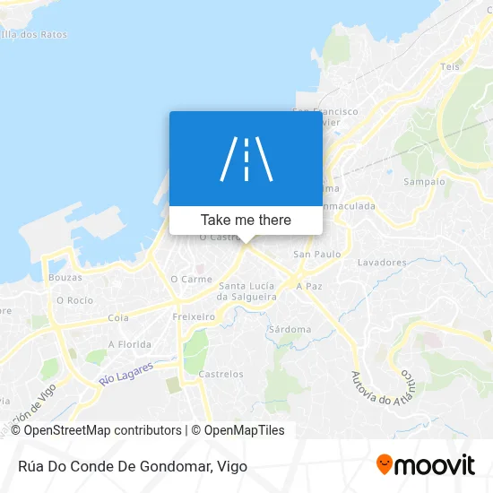 Rúa Do Conde De Gondomar map