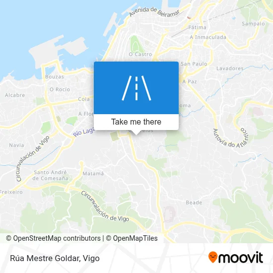 Rúa Mestre Goldar map