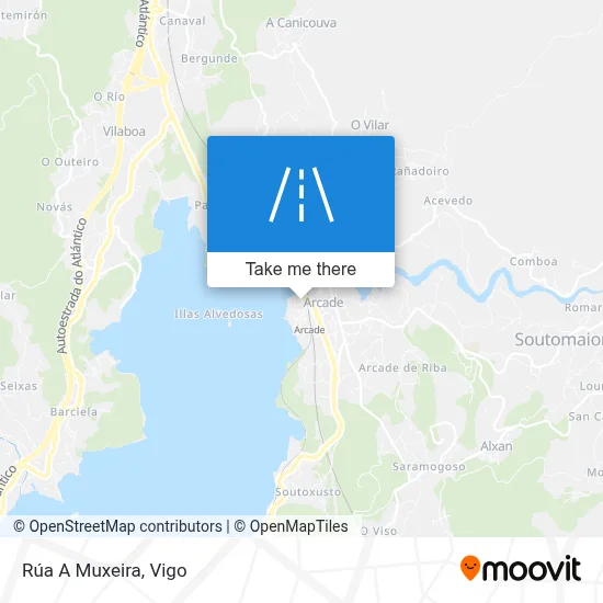 Rúa A Muxeira map