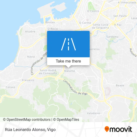Rúa Leonardo Alonso map