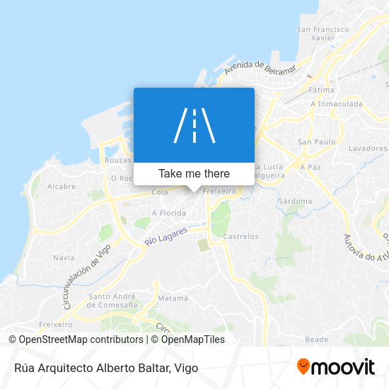 Rúa Arquitecto Alberto Baltar map