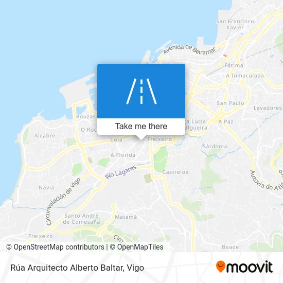Rúa Arquitecto Alberto Baltar map