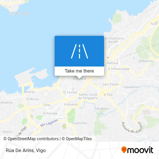 Rúa De Aríns map