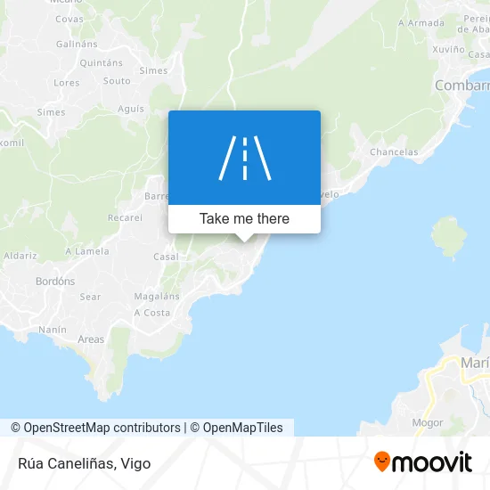 Rúa Caneliñas map