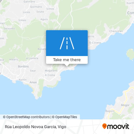 mapa Rúa Leopoldo Novoa García