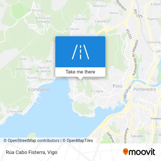 Rúa Cabo Fisterra map