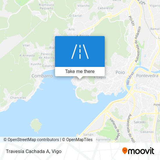 Travesía Cachada A map
