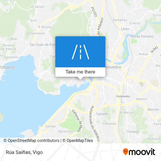 Rúa Saiñas map