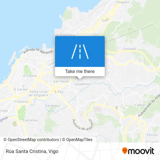 Rúa Santa Cristina map